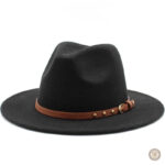Chapeau de cowboy avec bord plat pour un look classique