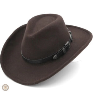 Chapeau de cowboy avec boucle pour un style authentique