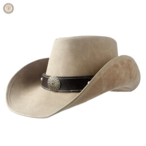 Chapeau cowboy cuir rodéo, accessoire intemporel