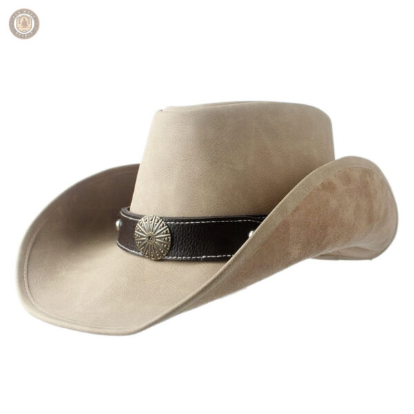 Chapeau cowboy cuir rodéo, accessoire intemporel