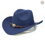 Chapeau de cowboy noir, parfait pour des occasions variées