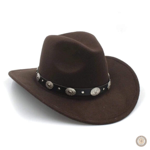 Chapeau cowboy en feutre noir pour un style western