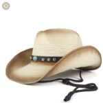 Chapeau de cowboy féminin, protection contre le soleil