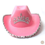 Accessoire de mode pour enfant, chapeau de cowboy rose féminin