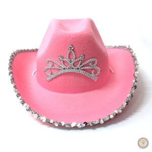Accessoire de mode pour enfant, chapeau de cowboy rose féminin