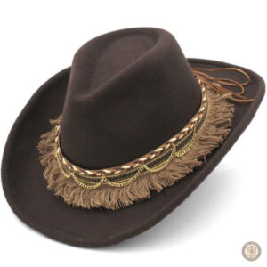 Chapeau de cowboy féminin avec un style unique