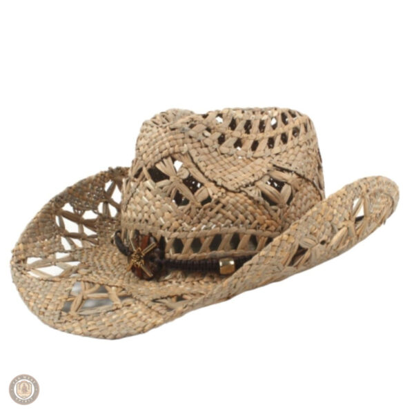 Chapeau de paille cowboy pour femme élégant et tendance