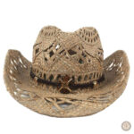 Accessoire de mode féminin, chapeau cowboy en paille
