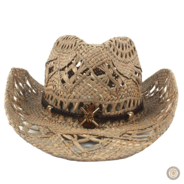 Accessoire de mode féminin, chapeau cowboy en paille
