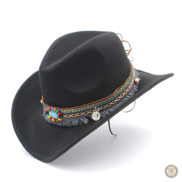 Chapeau femme avec bord large et style authentique