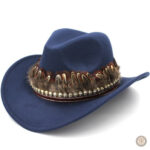 Chapeau de cowboy style indien avec décorations
