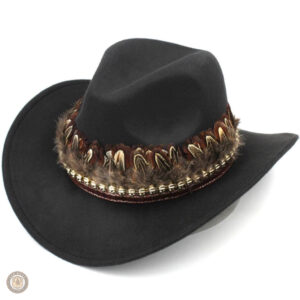 Accessoire de mode western, chapeau indien