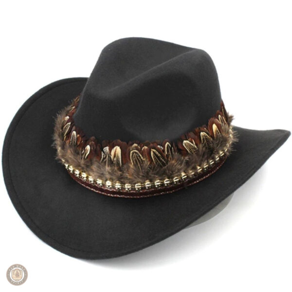 Accessoire de mode western, chapeau indien