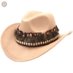 Chapeau de cowboy pour hommes et femmes, style indien