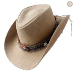 Chapeau de cowboy avec large bord pour protection solaire