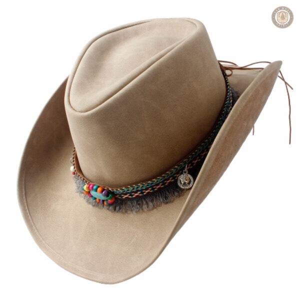 Chapeau de cowboy avec large bord pour protection solaire