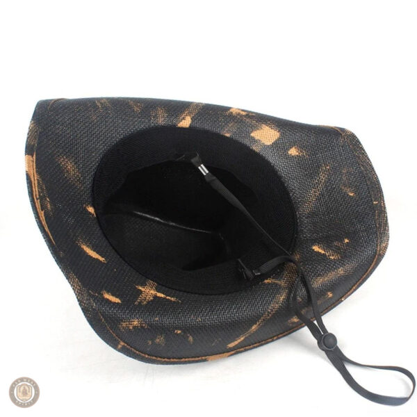 Chapeau paille noir pour un look western authentique