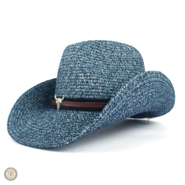 Chapeau cowboy en paille souple pour un style décontracté