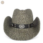 Accessoire de cowboy en paille, léger et confortable