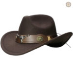 Chapeau cowboy Rodeo en cuir pour un style authentique