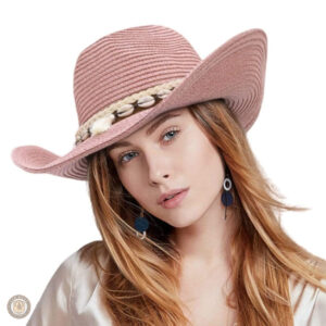 Chapeau de cowboy rose élégant et stylé pour toutes occasions