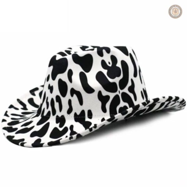 Accessoire western avec design de vache, idéal pour les cowboys