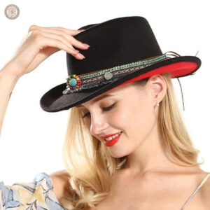 Chapeau de cowgirl en feutre pour un style western authentique