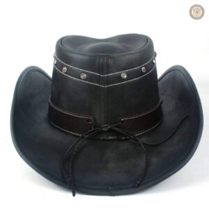 Cuir de qualité pour ce chapeau cowboy intemporel et élégant