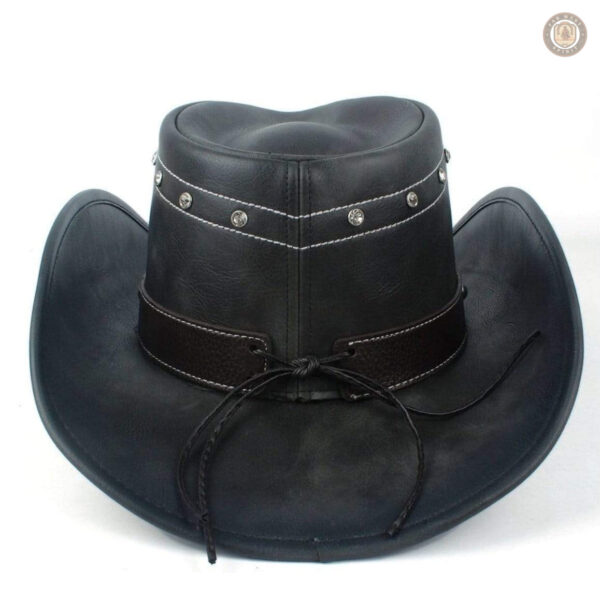 Cuir de qualité pour ce chapeau cowboy intemporel et élégant