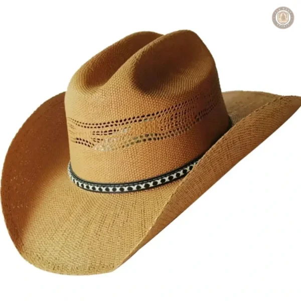 Chapeau cowboy avec bord large pour protection solaire