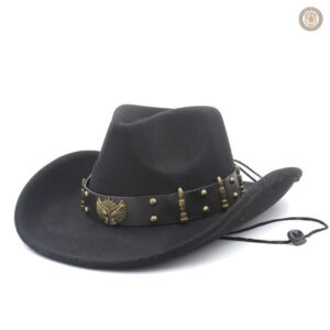 Chapeau noir western fashion pour un look cowboy stylé