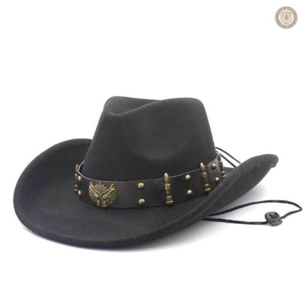 Chapeau noir western fashion pour un look cowboy stylé