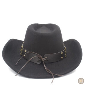 Chapeau de cowboy noir élégant pour un style country
