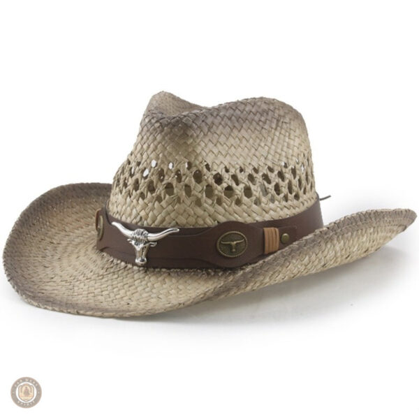Chapeau paille western au style cowboy classique