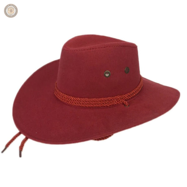 Chapeau cowboy rouge classique pour un look audacieux