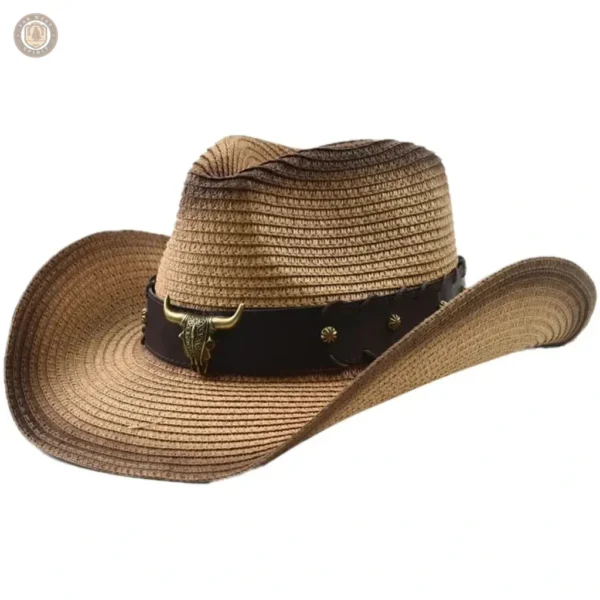Chapeau de paille western pour homme