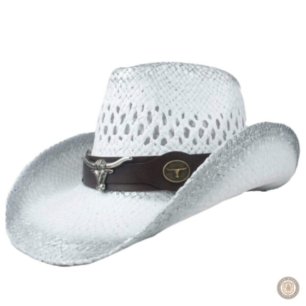 Chapeau Western Blanc élégant pour un look de cowboy
