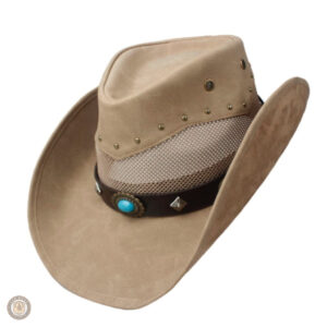 Chapeau cowboy en cuir pour style western