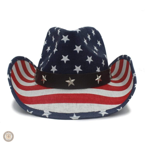Chapeau de cowboy avec motif du drapeau américain