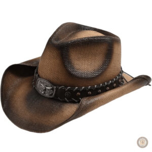 Chapeau en paille style western pour homme