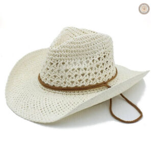 Chapeau western femme blanc élégant pour un style cowboy