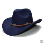 Élégant chapeau en feutre, parfait pour un look western