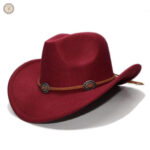 Chapeau de cowboy en feutre, idéal pour les randonnées