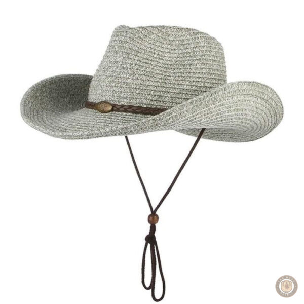 Chapeau en paille style western pour une allure cowboy