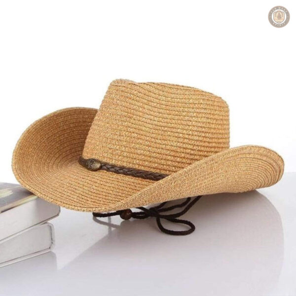 Chapeau cowboy en paille, accessoire mode essentiel