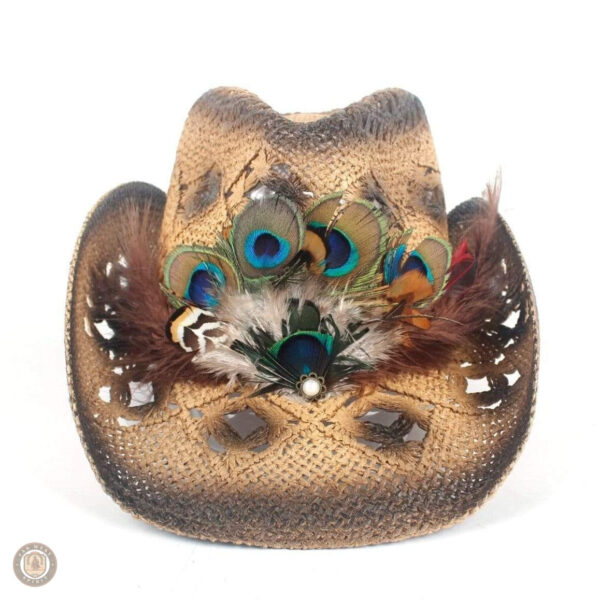 Accessoire de mode western en paille