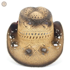 Chapeau de cowboy féminin en paille