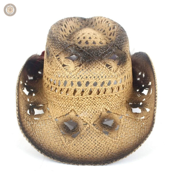 Chapeau de cowboy féminin en paille