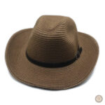 Chapeau cowboy en paille, idéal pour les journées ensoleillées