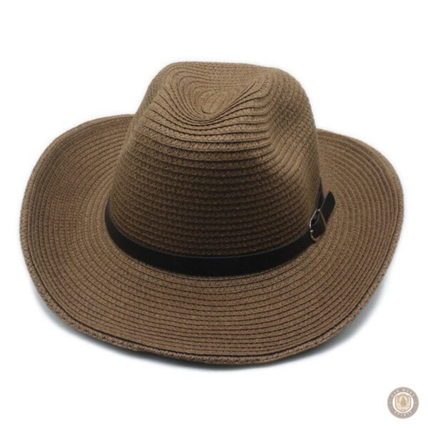 Chapeau cowboy en paille, idéal pour les journées ensoleillées